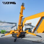 Spider Crane Factory - OEM 2525 New Design 12 Ton Diesel Crawler Long Arm Optional