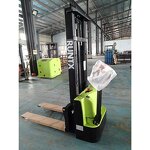 Electric Pallet Stacker Manufacturer - OEM CE 1 Ton Rough Terrain With 3 Big Wheels