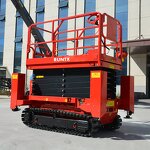 Self Propelled Scissor Lift Manufacturer - OEM RUNTX 6-13m Battery Power Mobile Hydraulic