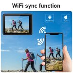 Action Camera Factory - OEM/ODM Custom Upgrade 6K Dual Screen Loop Recording WIFI 30M