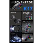 Helmet Earphone Factory - OEM/ODM Custom K17 BT 5.4 Noise Reduction Ambient Light Voice Assistant