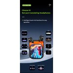 Chatgpt Earphone Factory - OEM/ODM Custom NE20 Real-time AI Translation BT 6.0 LCD Screen