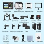 Action Camera Factory - OEM/ODM Custom Upgrade 6K Dual Screen Loop Recording WIFI 30M