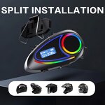 Motorcycle Headphones Factory - OEM/ODM Custom K18 HiFi Voice Assistant LED Light FM Radio