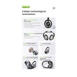 Open End Earbuds Factory - OEM/ODM Custom HP06 BT 6.0 Open-Back AI Noise Reduction Translator