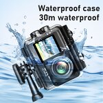 Action Camera Factory - OEM/ODM Custom Upgrade 6K Dual Screen Loop Recording WIFI 30M