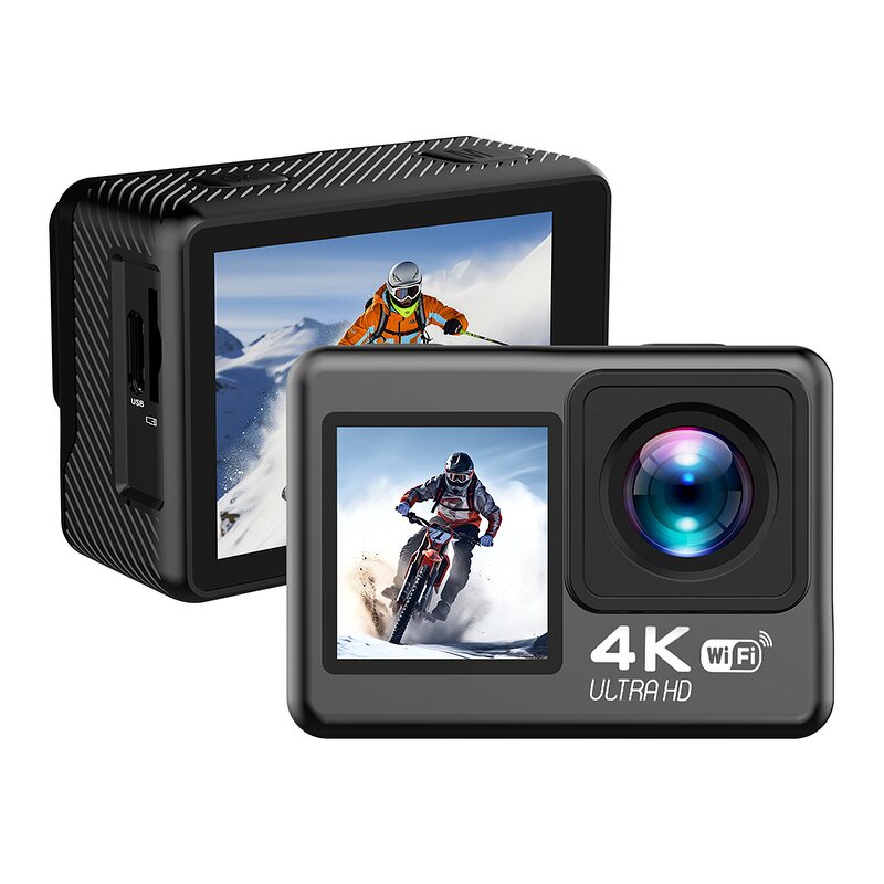 Action Camera Factory - OEM/ODM Custom 4K 30fps Wifi Dual Color 2.0inch HD 30M Waterproof