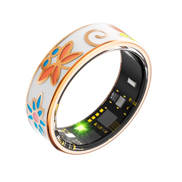 Smart Ring Factory - OEM/ODM Custom Colorful Enamel Health Monitoring IP68 Waterproof
