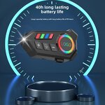 Motorcycle Helmet Earphone Factory - OEM/ODM Custom K06 Waterproof Ambient LED Voice Assistant