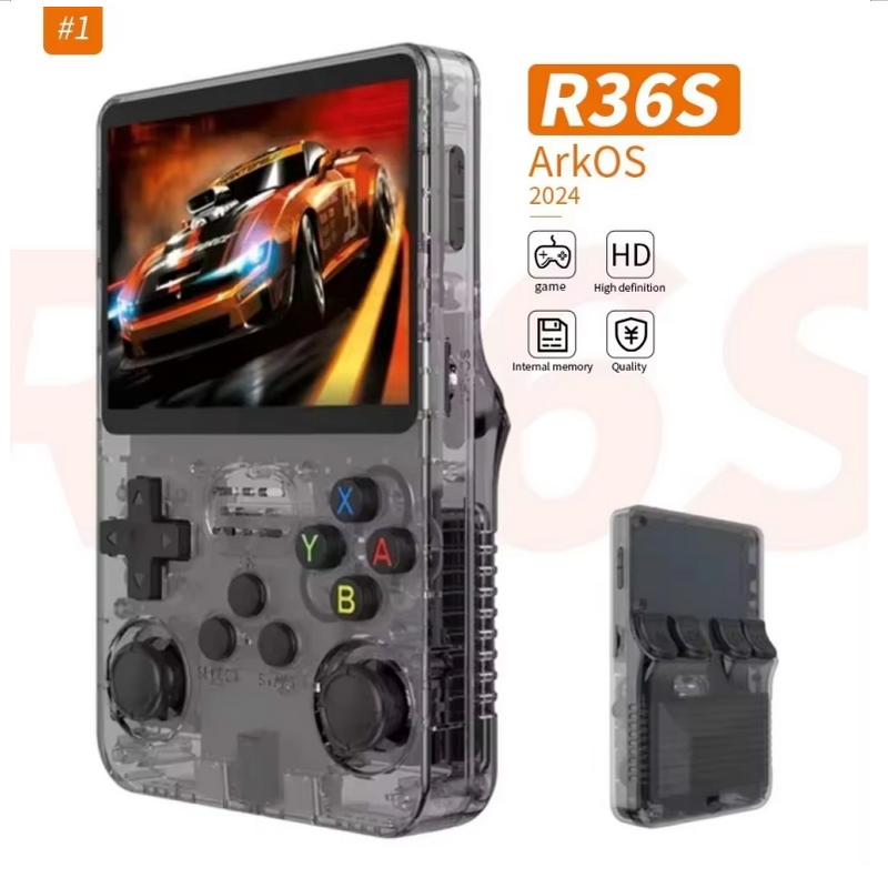 Handheld Game Console Factory - OEM/ODM Custom R36S 3.5 Inch Linux 64G Transparent Design