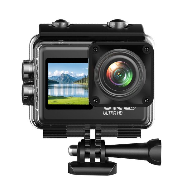 Action Camera Factory - OEM/ODM Custom Upgrade 6K Dual Screen Loop Recording WIFI 30M