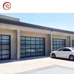 Aluminum Sectional Garage Door Factory - OEM Modern 9x8 16x7 Tempered Glass Automatic