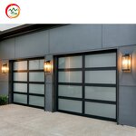 Aluminum Sectional Garage Door Factory - OEM Modern 9x8 16x7 Tempered Glass Automatic