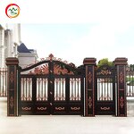 Luxury Residential Door Factory - OEM Steel Zinc Alloy Double Opening Modern Swing Entry