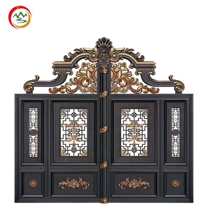 Automatic Sliding Gate Manufacturer - OEM Luxury Modern Cast Aluminum Exterior Fence Design