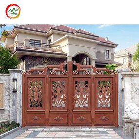 Courtyard Gate Factory - OEM Yard Pillar for Villa Custom Aluminum Security 90mm