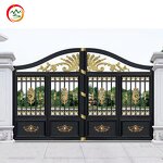 Aluminum Courtyard Door Factory - OEM Customized Wrought High Security Sliding Automatic