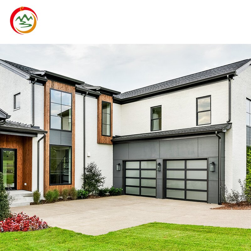 Automatic Garage Door Factory - OEM Modern Aluminum Steel Tempered Glass Sectional