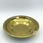 Buffet Plate Factory - OEM Stainless Steel Serving Tray Gold Round with Lid