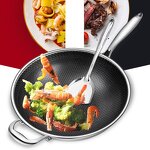 Non-stick Frying Pan Manufacturer - OEM Hot Selling Honeycomb 32cm Cookware Set