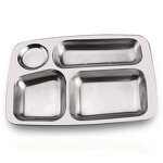Fast Food Tray Factory - OEM Wholesale Cheap Price Stainless Steel 4 Grid