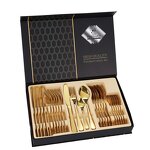 Cutlery Set Factory - OEM High Quality Stainless Steel 24pcs with Luxury Gift Box