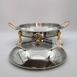Small Chafing Dish Factory - OEM Stainless Steel Commercial with Handle Alcohol Stove