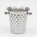 Gold Ice Bucket Manufacturer - OEM Stainless Steel Color with Double Ear Luxury