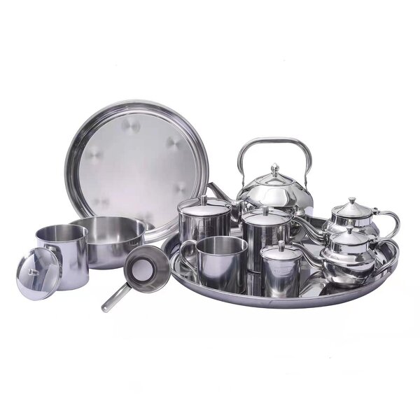 Arabian Coffee Tea Set Factory - OEM Hot Selling Eco-Friendly Stainless Steel 12pcs