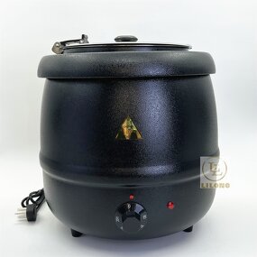 Electric Soup Warmer Manufacturer - OEM Hot Selling 10L Stainless Steel Commercial Round