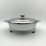 Chafing Dish Manufacturer - OEM Wholesale Stainless Steel Round Dining Stove with Lid