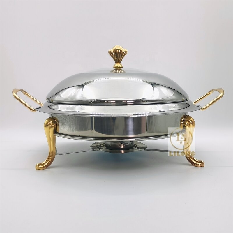 Small Chafing Dish Factory - OEM Stainless Steel Commercial with Handle Alcohol Stove