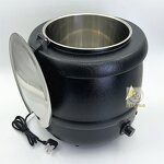 Electric Soup Warmer Manufacturer - OEM Hot Selling 10L Stainless Steel Commercial Round