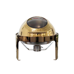 Chafing Dish Manufacturer - OEM High Quality Gold Color 6L Stainless Steel Round