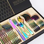 Cutlery Set Factory - OEM High Quality Stainless Steel 24pcs with Luxury Gift Box