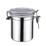 Coffee Sugar Canister Factory - OEM Stainless Steel 4pcs Round Kitchen Food Sealed