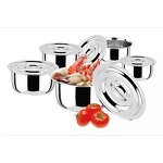 Cooking Pot Set Manufacturer - OEM Hot Selling Stainless Steel Indian Thailand 5pcs Set