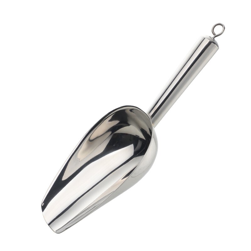 Ice Scoop Shovel Factory - OEM Stainless Steel with Hook Party Buffet Kitchen
