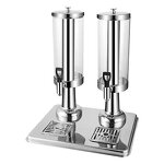 Juice Dispenser Manufacturer - OEM 3-6L Stainless Steel Beverage 2 Tanks Hot Cold