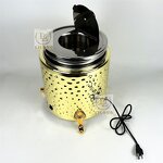 Electric Soup Pot Factory - OEM Luxury 10L Gold Stainless Steel Hammer Pattern Insulated