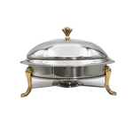 Small Chafing Dish Set Factory - OEM Hot Sale Golden Silver 18-28CM Stainless Steel