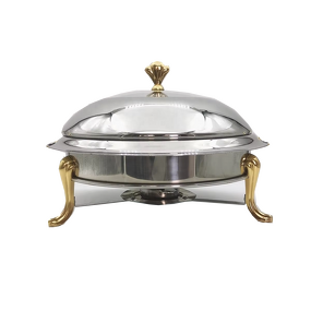 Small Chafing Dish Set Factory - OEM Hot Sale Golden Silver 18-28CM Stainless Steel