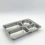 Divided Plates Manufacturer - OEM High Quality Stainless Steel for Adults Kids
