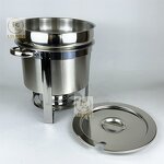 Soup Stove Factory - OEM Hot Sale 11L Round Stainless Steel Buffet Serving