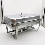Chafing Dish Set Factory - OEM 6 Packs 8 Quart Stainless Steel Folding Chafer