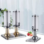 Juice Dispenser Manufacturer - OEM 3-6L Stainless Steel Beverage 2 Tanks Hot Cold