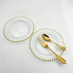 Glass Plates Factory - OEM Luxury 8.5 Inches Decorative Round Clear