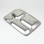 Fast Food Tray Factory - OEM Wholesale Cheap Price Stainless Steel 4 Grid