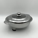 Chafing Dish Manufacturer - OEM Wholesale Stainless Steel Round Dining Stove with Lid