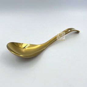 Soup Serving Spoons Set Manufacturer - OEM High Quality Stainless Steel with Plate Buffet